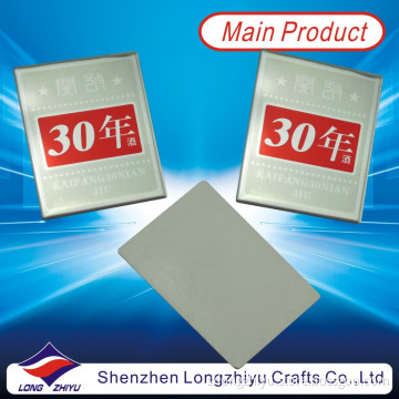 Aluminum Printing and Laser Engraving 30 Years Anniversary Commemorative Nameplate, Brushed Souvenir Labe Emblems (LZY600015)